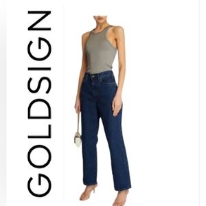 Goldsign Women's Silver Laurel Ribbed Tank Top